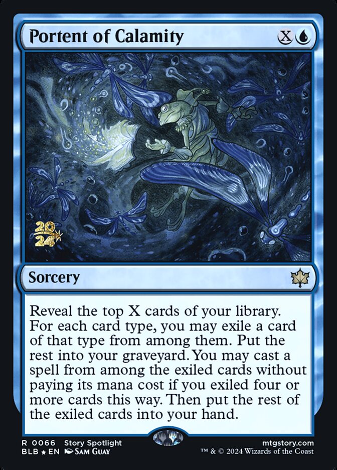 Portent of Calamity (66s) - Bloomburrow Promos (PBLB)