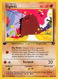 Diglett (52) - Team Rocket (TR)