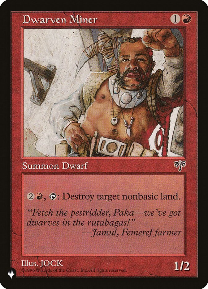 Dwarven Miner (MIR-169) - The List (PLST)