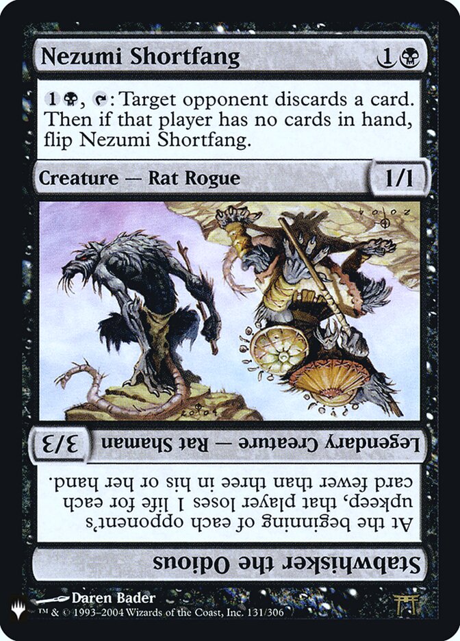 Nezumi Shortfang // Stabwhisker the Odious (CHK-131) - The List (PLST)
