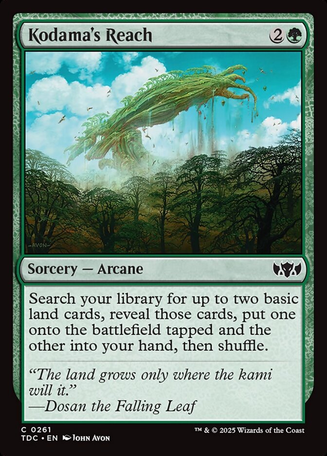 Kodama's Reach (261) - Tarkir: Dragonstorm Commander (TDC)