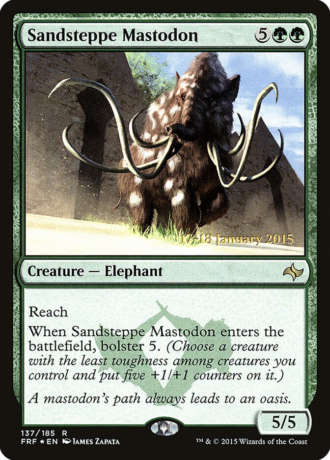 Sandsteppe Mastodon (137s) - Fate Reforged Promos (PFRF)