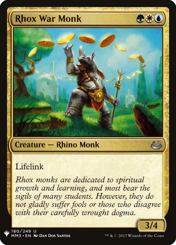 Rhox War Monk (MM3-180) - The List (PLST)