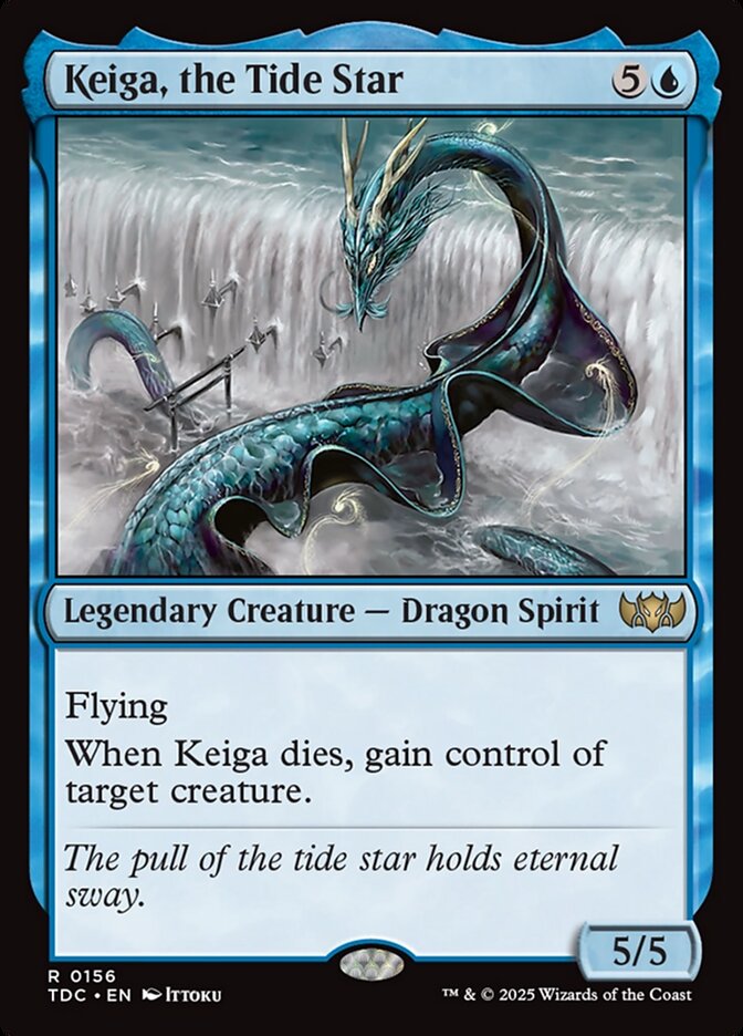 Keiga, the Tide Star (156) - Tarkir: Dragonstorm Commander (TDC)