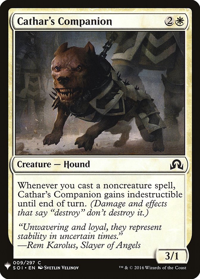 Cathar's Companion - The List (PLST)