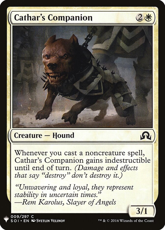 Cathar's Companion (SOI-9) - The List (PLST)