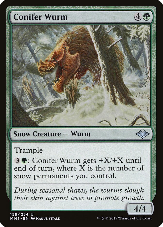 Conifer Wurm (159) - Modern Horizons (MH1)
