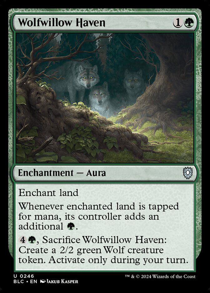 Wolfwillow Haven (246) - Bloomburrow Commander (BLC)