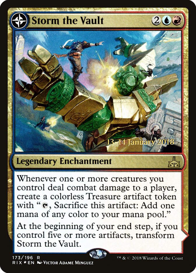 Storm the Vault // Vault of Catlacan (173s) - Rivals of Ixalan Promos (PRIX)