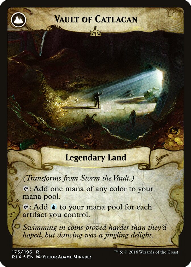 Storm the Vault // Vault of Catlacan (173s) - Rivals of Ixalan Promos (PRIX)