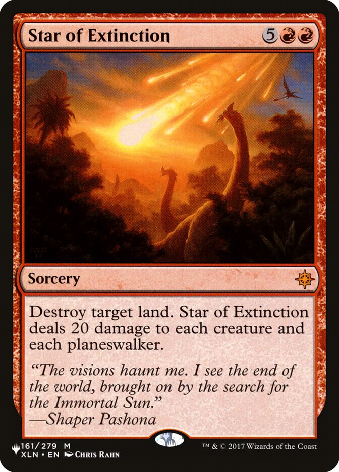 Star of Extinction (XLN-161) - The List (PLST)