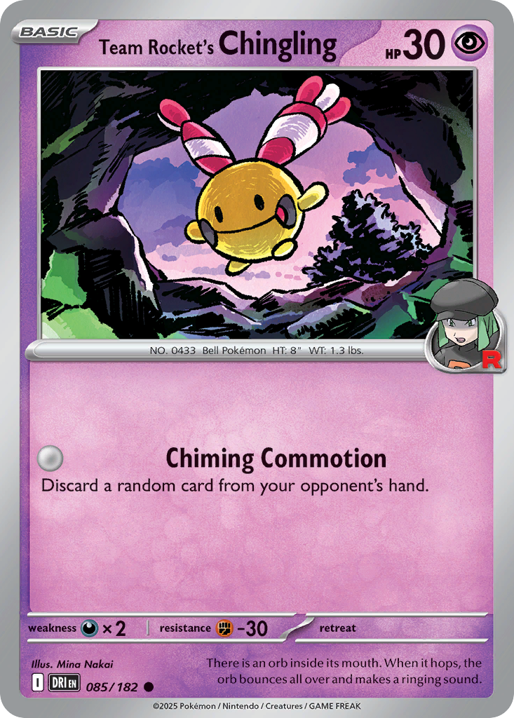 Team Rocket's Chingling (85/182) - Destined Rivals (DRI)