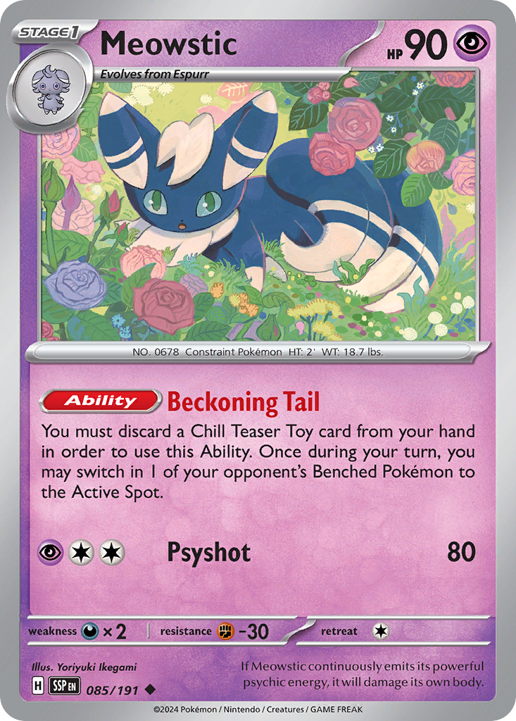 Meowstic (85/191) - Surging Sparks (SSP)