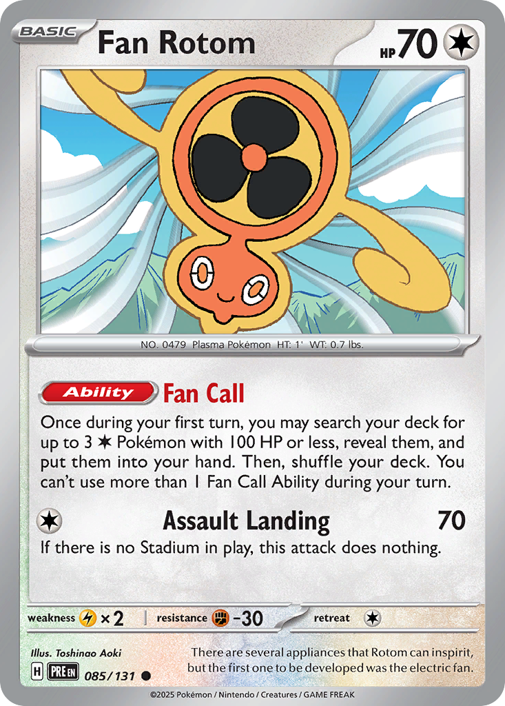Fan Rotom (85/131) - Prismatic Evolutions (PRE)