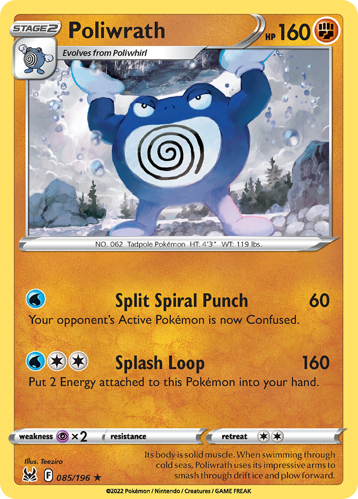 Poliwrath (85/196) - Lost Origin (LOR)
