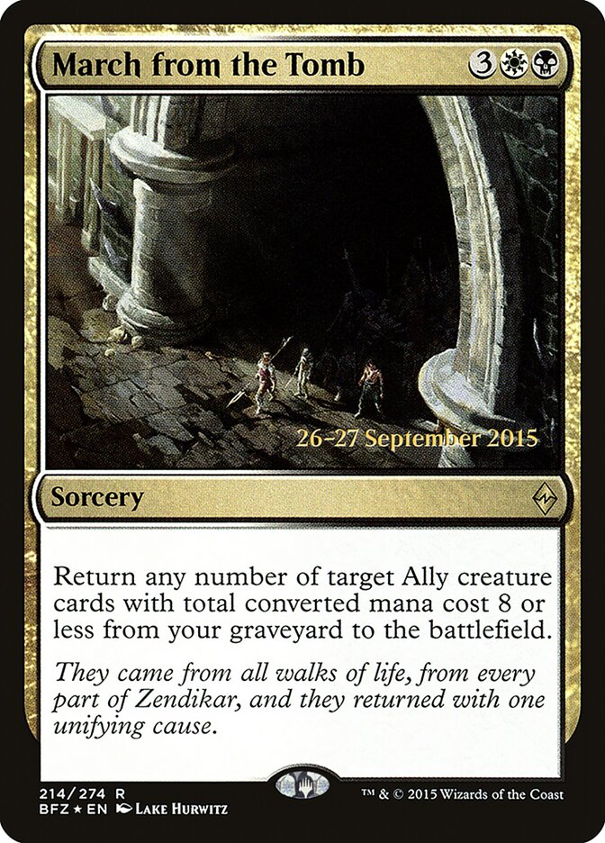 March from the Tomb (214s) - Battle for Zendikar Promos (PBFZ)