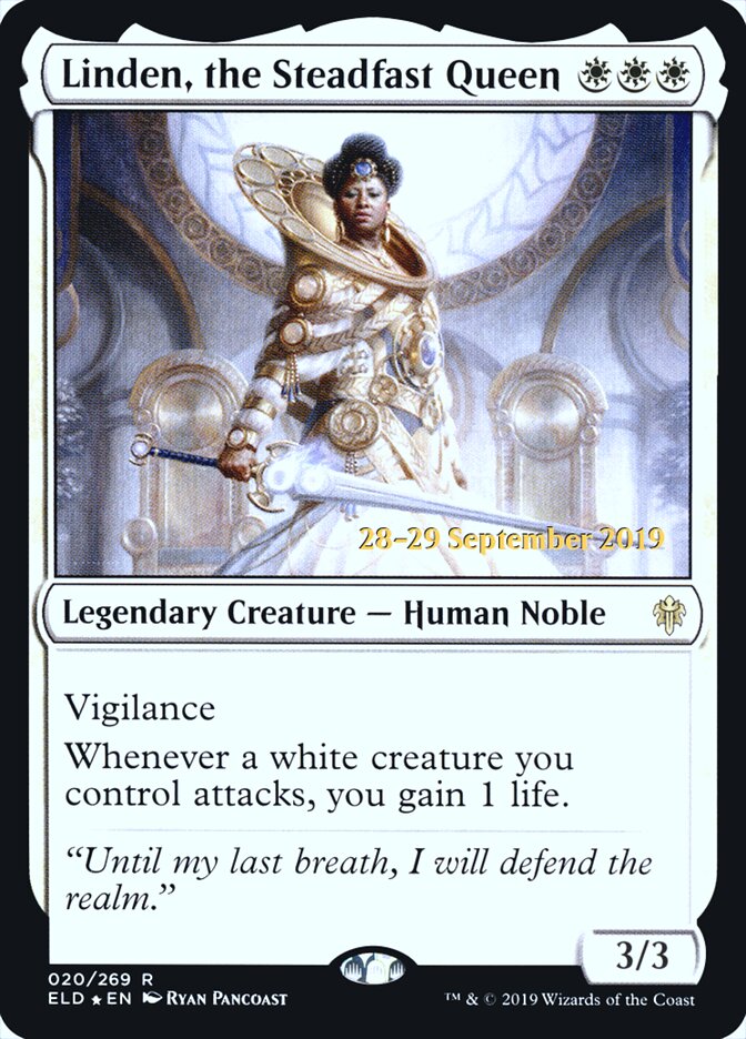 Linden, the Steadfast Queen (20s) - Throne of Eldraine Promos (PELD)