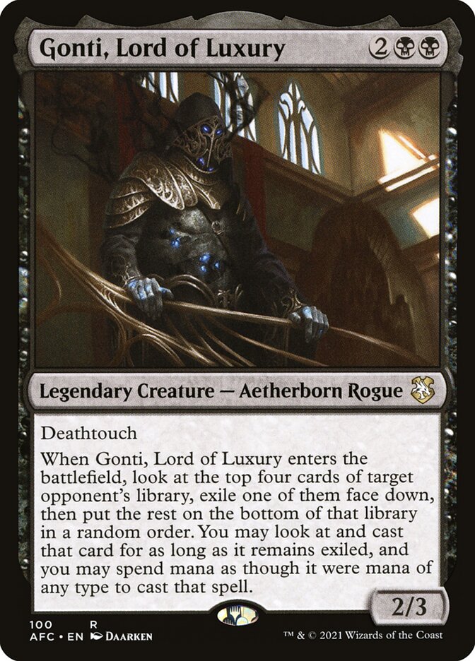 Gonti, Lord of Luxury (100) - Forgotten Realms Commander (AFC)