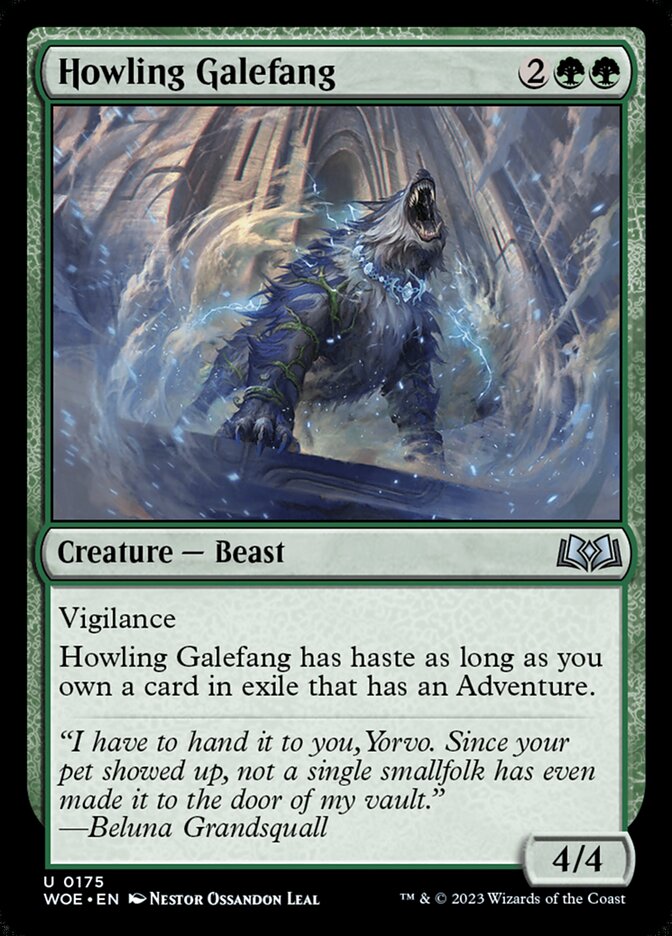 Howling Galefang (175) - Wilds of Eldraine (WOE)