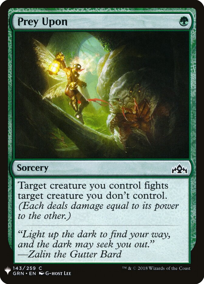 Prey Upon (GRN-143) - The List (PLST)