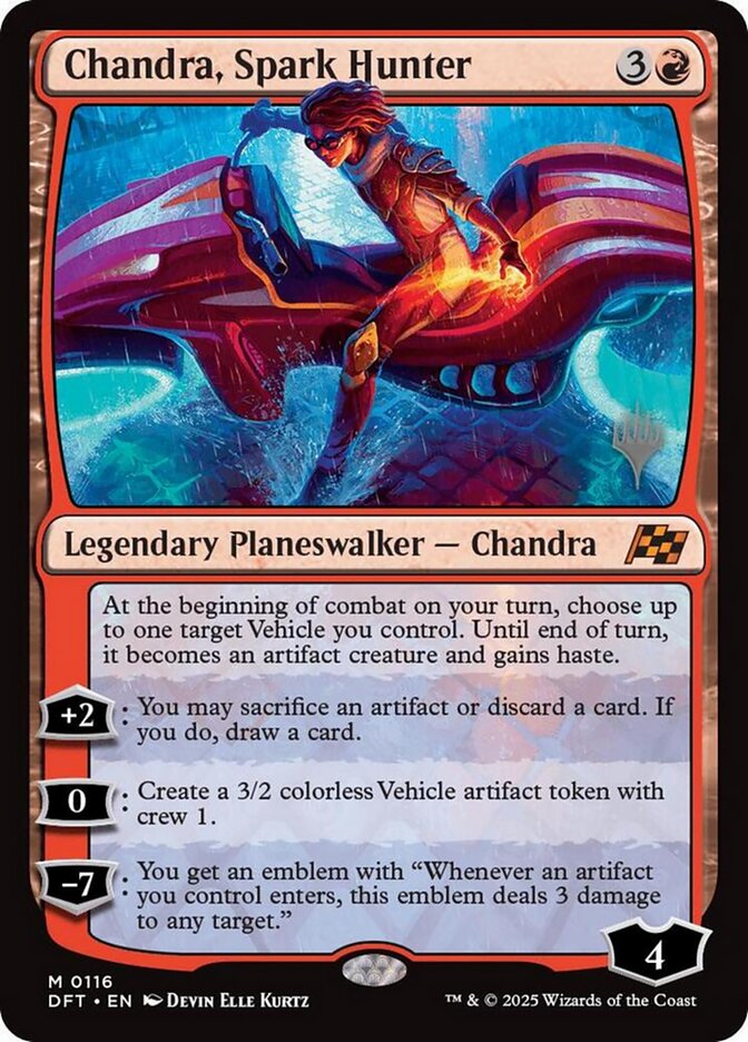 Chandra, Spark Hunter (116p) - Aetherdrift Promos (PDFT)