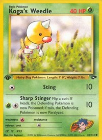 Kogas Weedle (82) - Gym Challenge (G2)