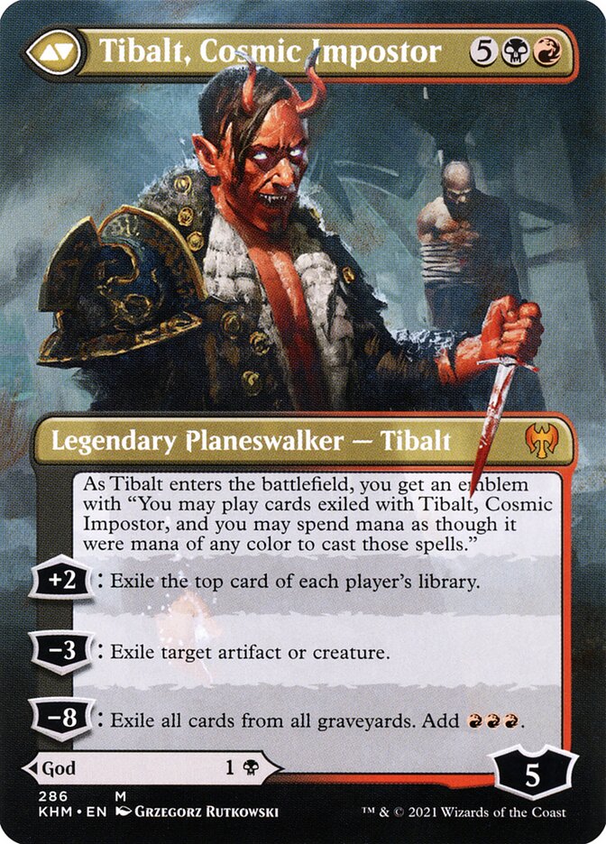Valki, God of Lies // Tibalt, Cosmic Impostor (286) - Kaldheim (KHM)