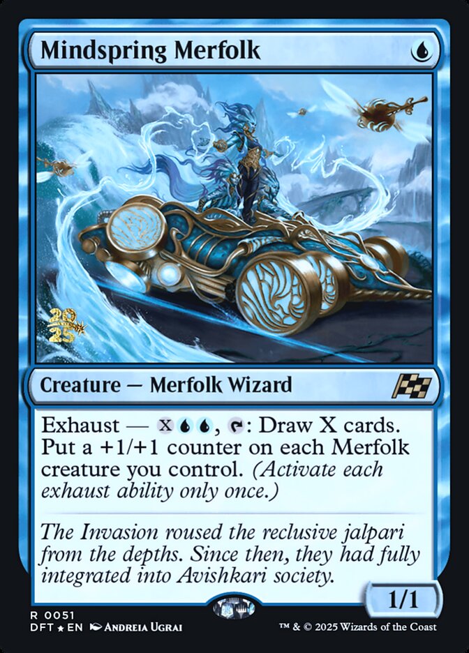 Mindspring Merfolk (51s) - Aetherdrift Promos (PDFT)