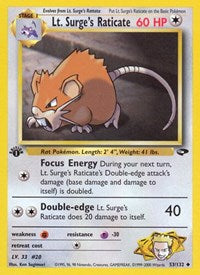 Lt Surges Raticate (53) - Gym Challenge (G2)