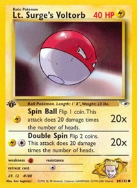 Lt Surges Voltorb (84) - Gym Heroes (G1)