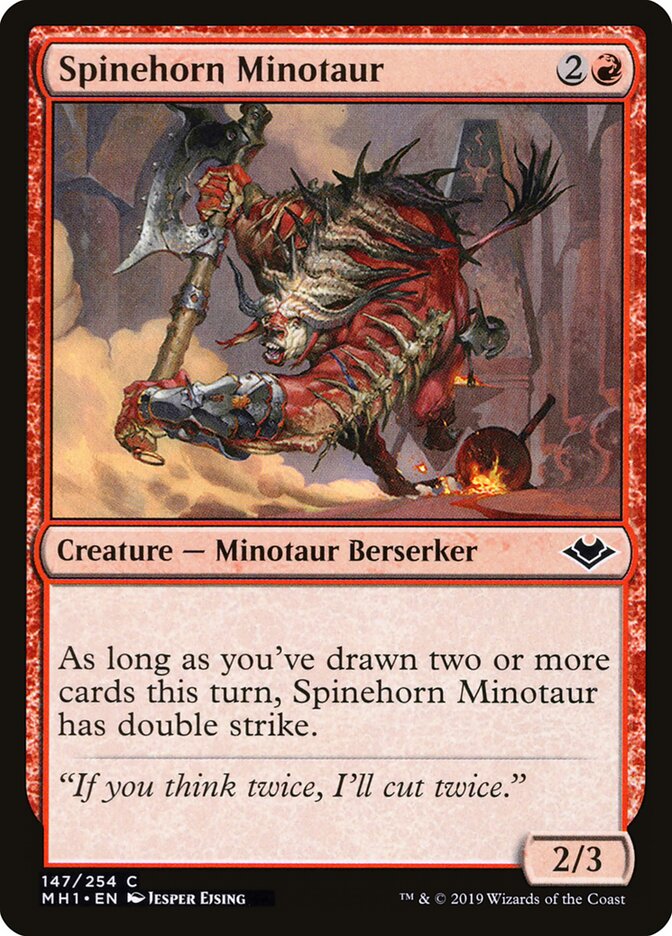 Spinehorn Minotaur (147) - Modern Horizons (MH1)