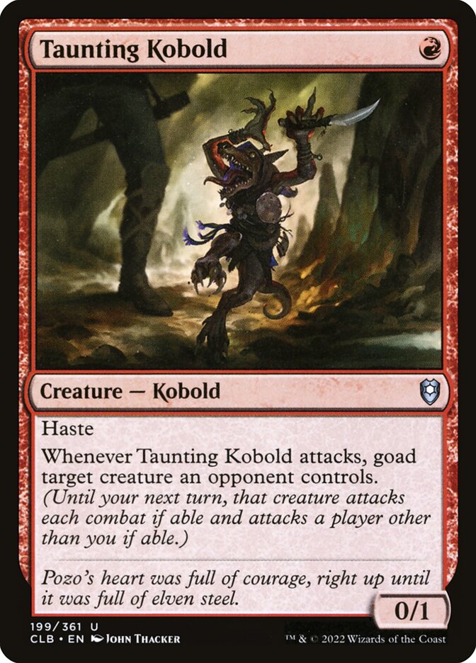 Taunting Kobold (199) - Commander Legends: Battle for Baldur's Gate (CLB)
