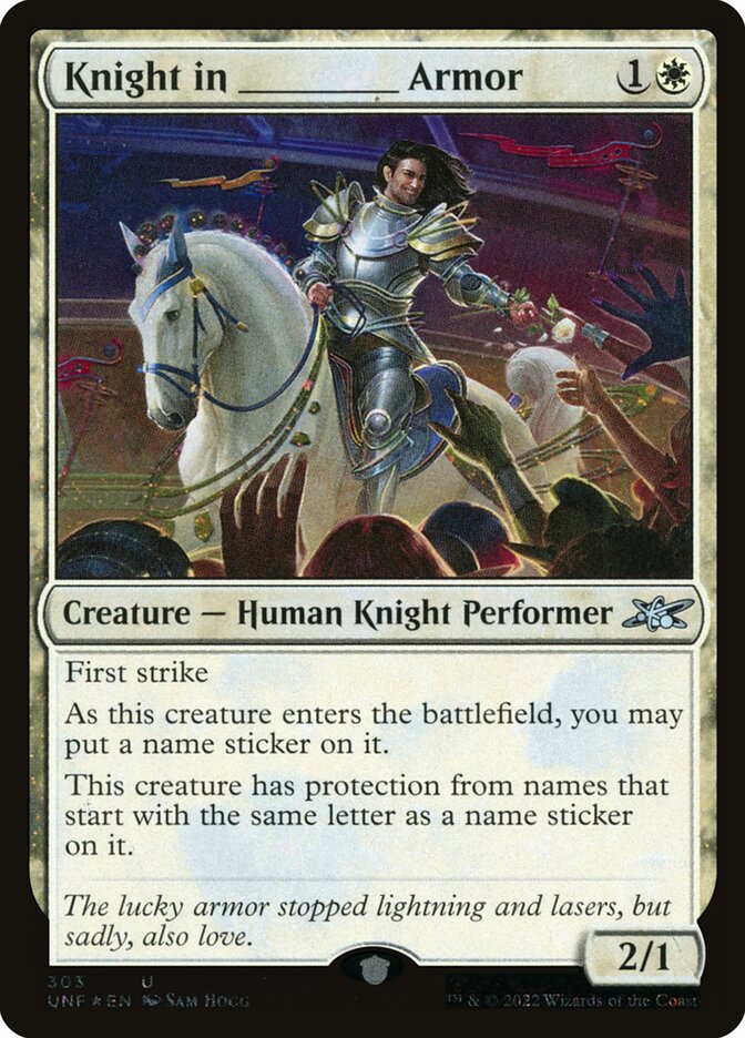 Knight in _____ Armor (303) - Unfinity (UNF)