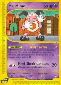 Mr Mime 95b (095b) - Aquapolis (AQ)
