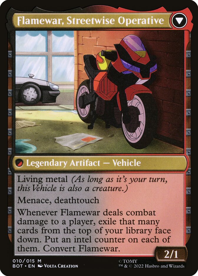 Flamewar, Brash Veteran // Flamewar, Streetwise Operative (10) - Transformers (BOT)