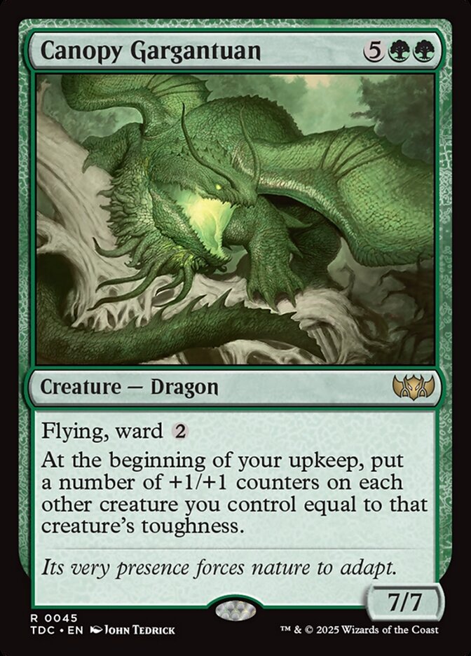 Canopy Gargantuan (45) - Tarkir: Dragonstorm Commander (TDC)