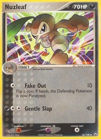 Nuzleaf (36) - EX Power Keepers (PK)