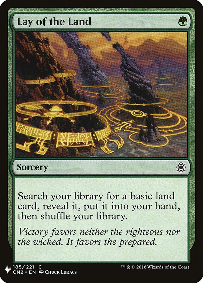 Lay of the Land (CN2-185) - The List (PLST)