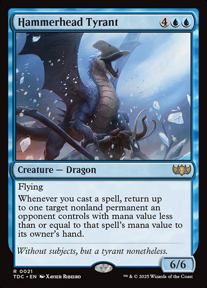 Hammerhead Tyrant (21) - Tarkir: Dragonstorm Commander (TDC)