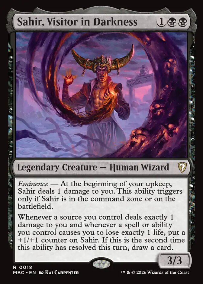 Sahir, Visitor in Darkness (18) - Mystery Booster Commander Edition (MBC)