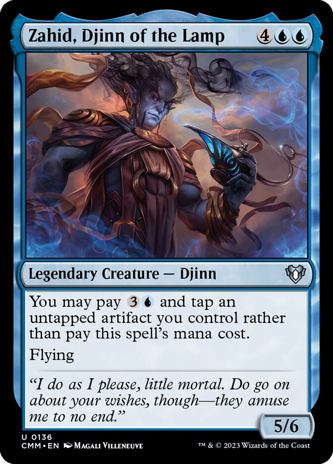 Zahid, Djinn of the Lamp (136) - Commander Masters (CMM)