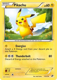 Pikachu (115) - Black and White (BLW)