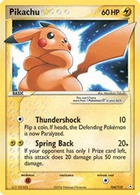 Pikachu Star (104) - EX Holon Phantoms (HP)