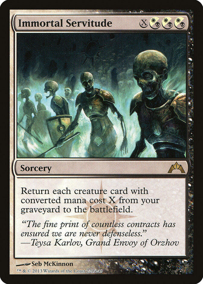 Immortal Servitude (220) - Gatecrash (GTC)