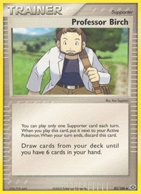 Professor Birch (82) - EX Emerald (EM)