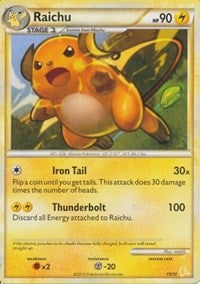 Raichu (#19 Non-Holo) (19) - HGSS Trainer Kit: Gyarados & Raichu (PR)