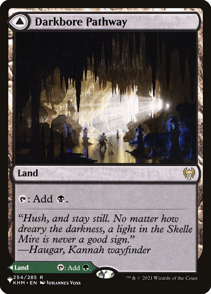 Darkbore Pathway // Slitherbore Pathway (KHM-254) - The List (PLST)