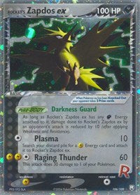 Rockets Zapdos ex (106) - EX Team Rocket Returns (RR)