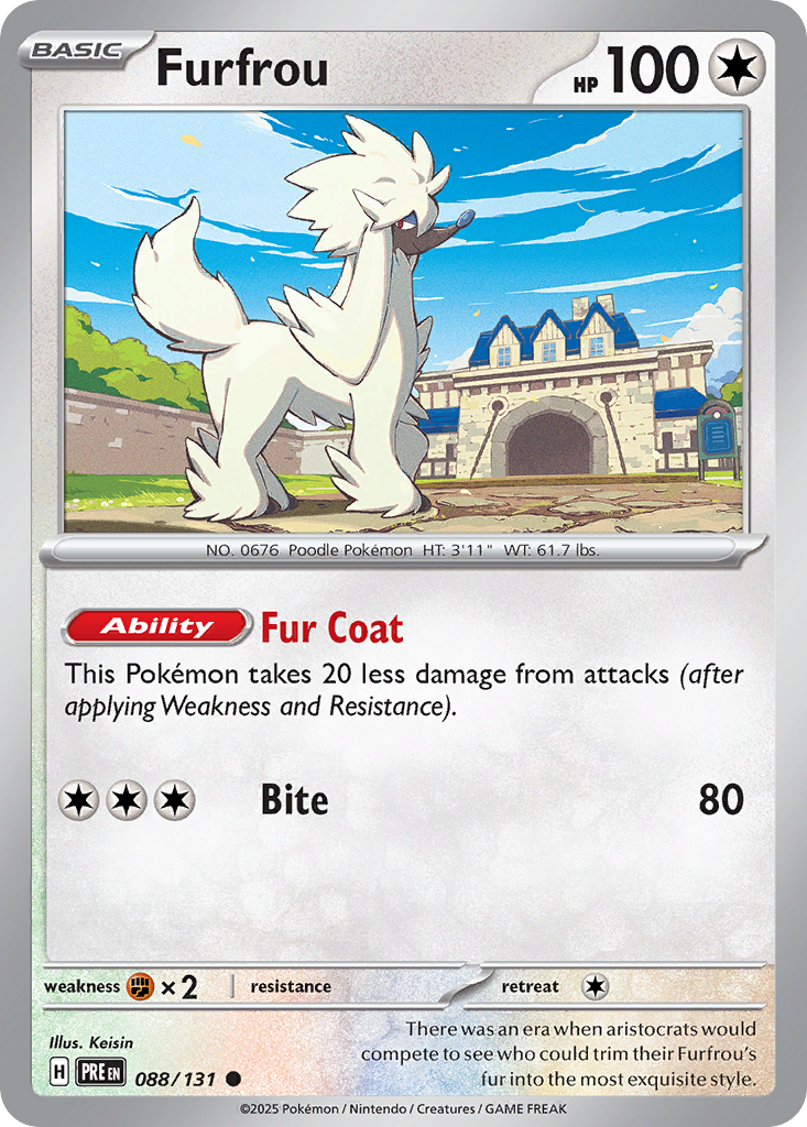 Furfrou (88/131) - Prismatic Evolutions (PRE)