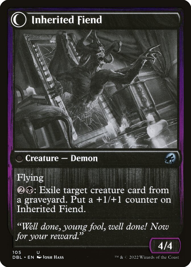 Heirloom Mirror // Inherited Fiend (105) - Innistrad: Double Feature (DBL)